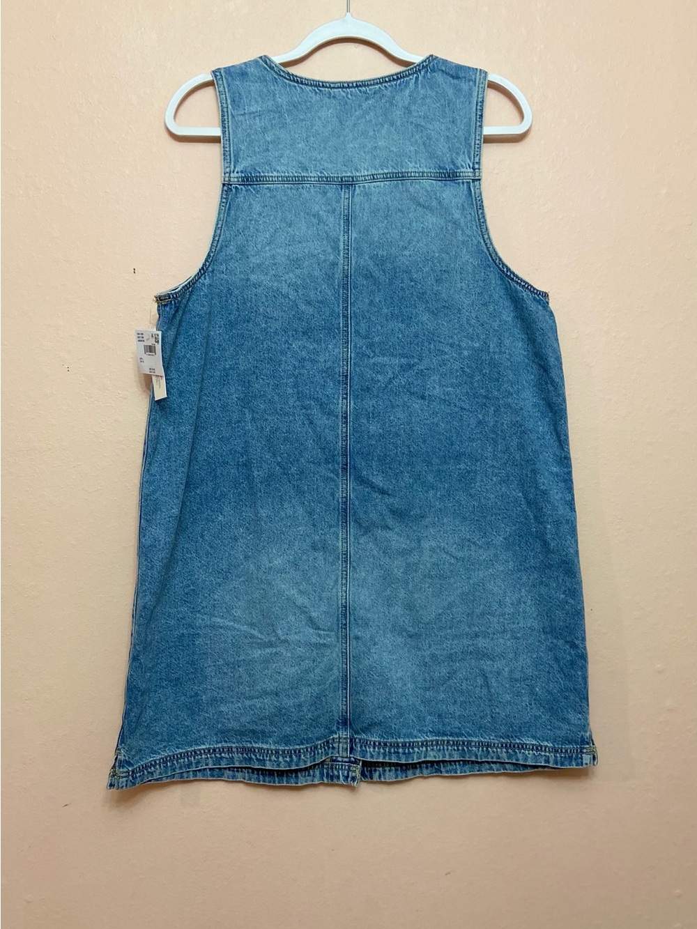 American Eagle Denim V-Neck Pinafore Dress - Picture 3 of 3